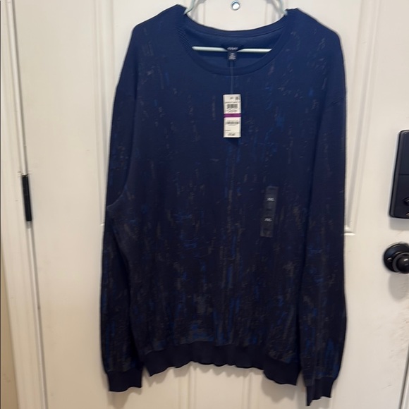 Alfani Men's Dark Blue Crewneck Sweater - Picture 1 of 5